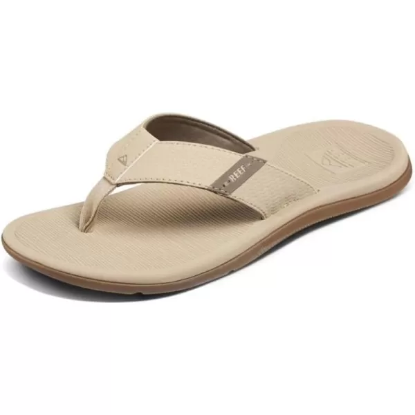 imageREEF Santa Ana Mens Flip Flop Arch Support Water Friendly Non Marking OutsoleSand