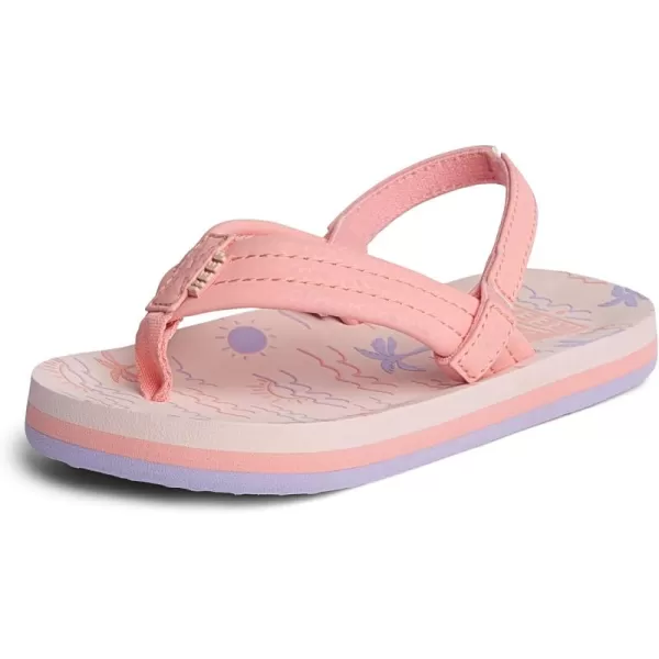 imageREEF ToddlerLittle Kid Ahi Beach Flip Flop Soft Cushion Footbed Water Friendly BackstrapPeachy Oasis