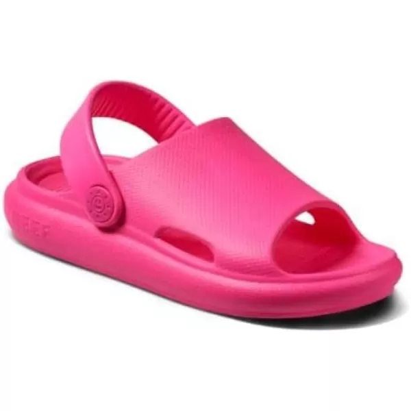 imageREEF ToddlerLittle Kid Rio Slide Sandal Super Soft Molded EVA Footbed Lightweight Water Friendly BackstrapHot Pink