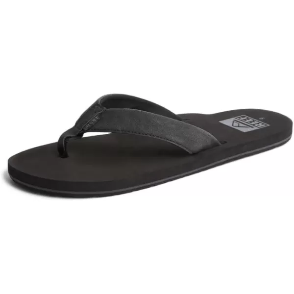 imageREEF Twinpin Mens Beach Flip Flop Soft Cushion Footbed Water FriendlyBlackBlack