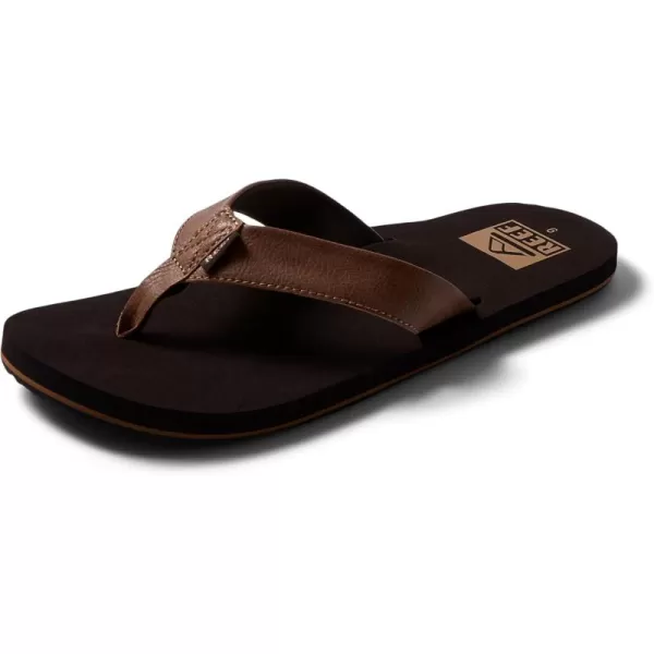 imageREEF Twinpin Mens Beach Flip Flop Soft Cushion Footbed Water FriendlyBrown