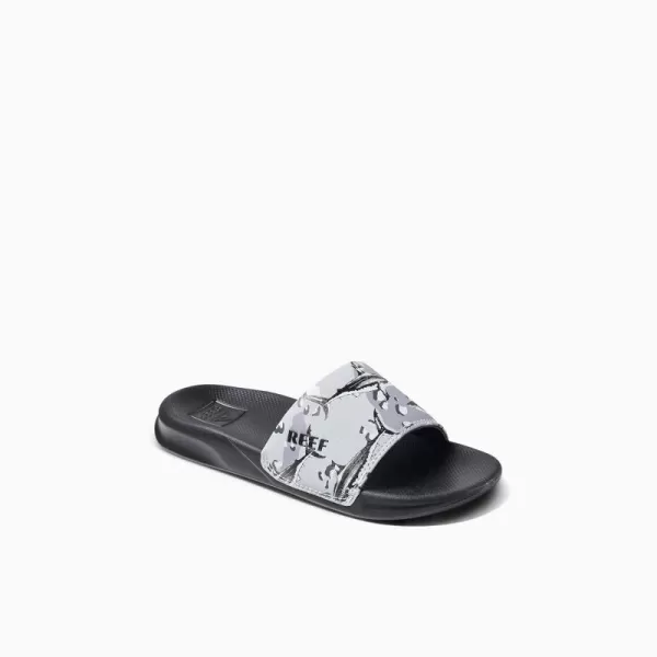 imageREEF UnisexChild Kids One Slide SandalGrey Camo Shark