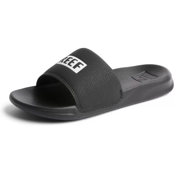 imageREEF UnisexChild Kids One Slide SandalReef BlackWhite