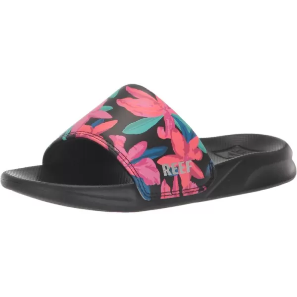 imageREEF UnisexChild Kids One Slide SandalTropicana