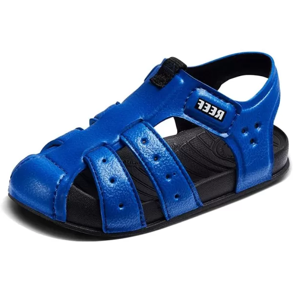 imageREEF UnisexChild Little Water Beachy Fisherman SandalBlueBlack