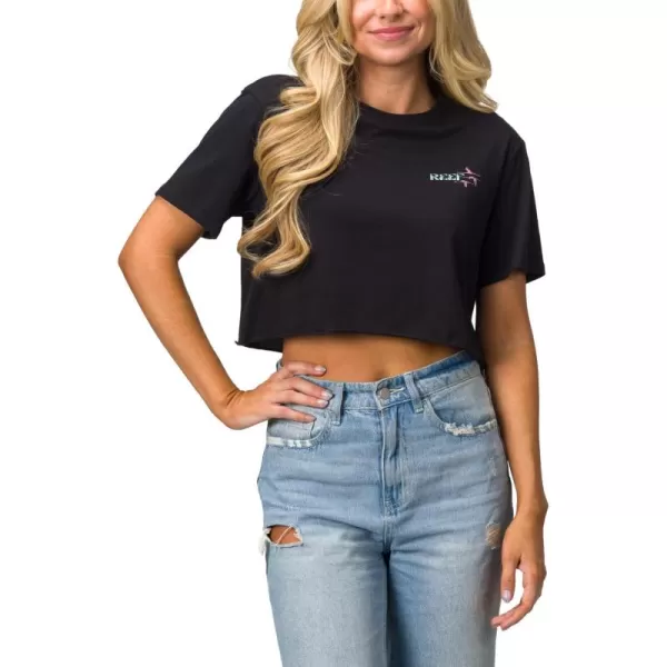 imageREEF Womens Cropped Fit TeesCaviar Flamazing