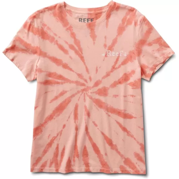 imageREEF Womens Relaxed Fit TeesFern CrewPink Tie Dye