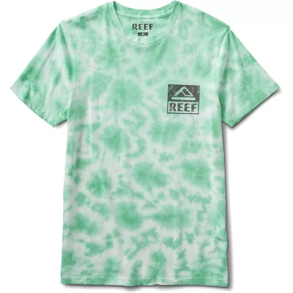 imageReef Mens Tie Dye Graphic Short Sleeve TeeWellieElectric Green Tie Dye
