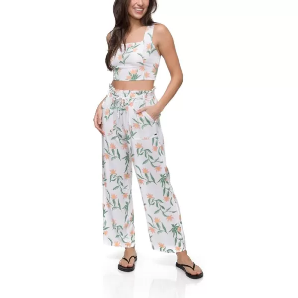 imageReef Womens Wide Leg PantsBright White Hope Paperbag