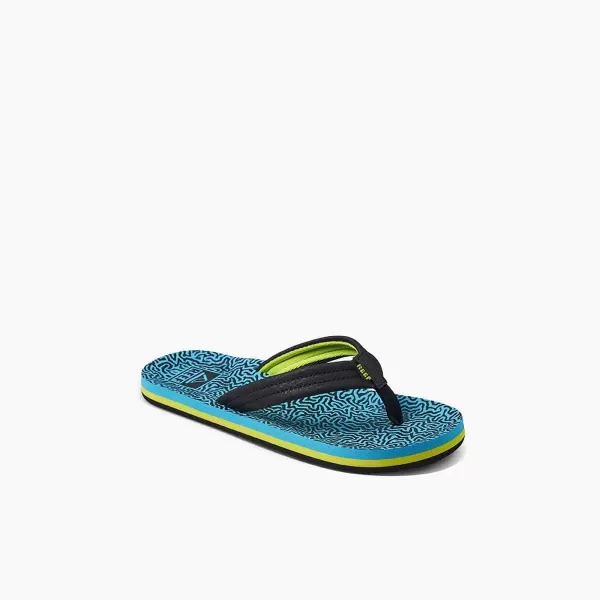 imageREEF UnisexChild Kids Ahi FlipFlopBlue Coral