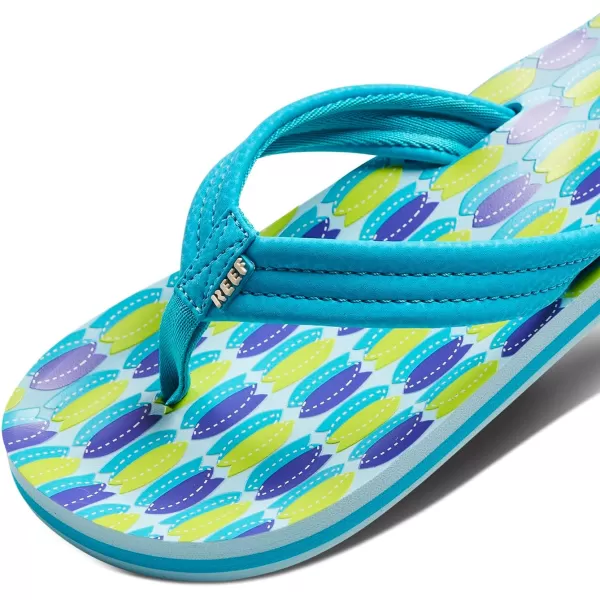 imageREEF UnisexChild Kids Ahi FlipFlopBlue Fish