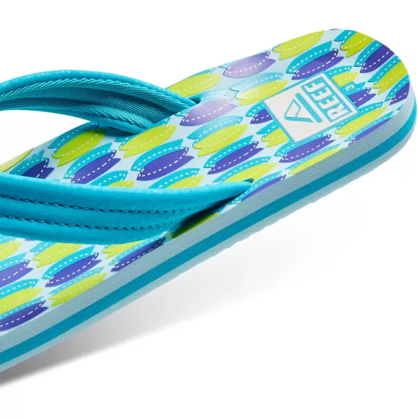imageREEF UnisexChild Kids Ahi FlipFlopBlue Fish