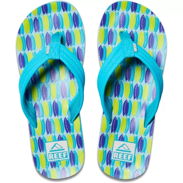 imageREEF UnisexChild Kids Ahi FlipFlopBlue Fish