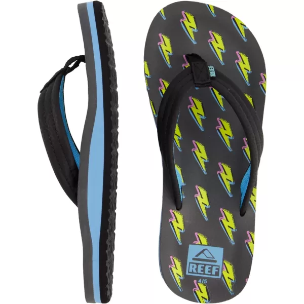 imageREEF UnisexChild Kids Ahi FlipFlopBolt Up
