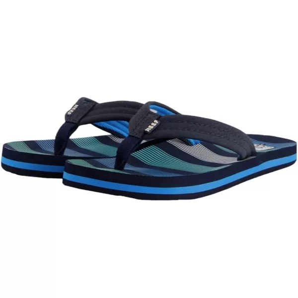 imageREEF UnisexChild Kids Ahi FlipFlopDeep Sea Stripes