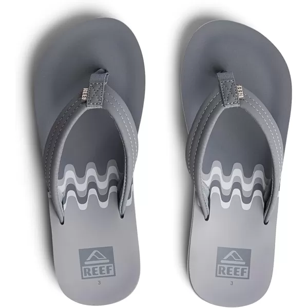 imageREEF UnisexChild Kids Ahi FlipFlopGroovy Grey