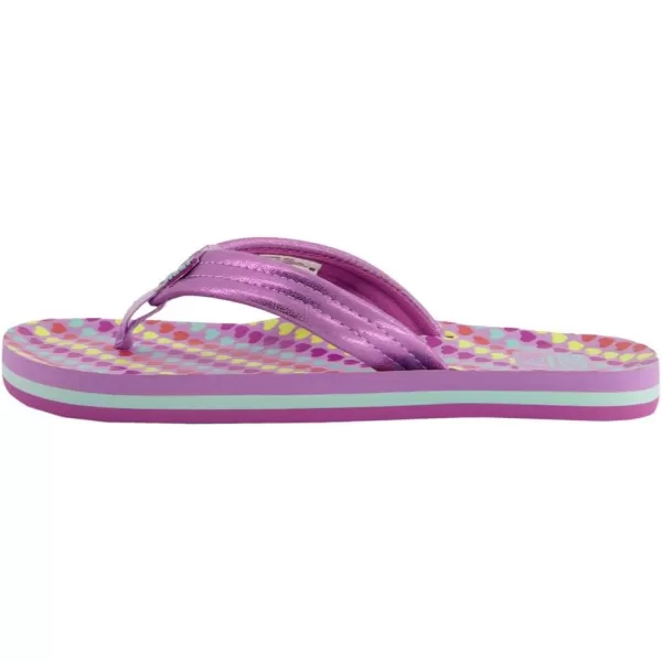 imageREEF UnisexChild Kids Ahi FlipFlopLavender Hearts