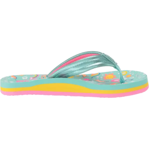 imageREEF UnisexChild Kids Ahi FlipFlopLove Rainbow