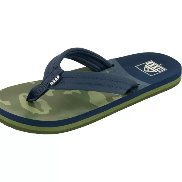 imageREEF UnisexChild Kids Ahi FlipFlopNavyCamo