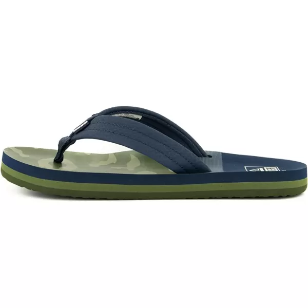 imageREEF UnisexChild Kids Ahi FlipFlopNavyCamo