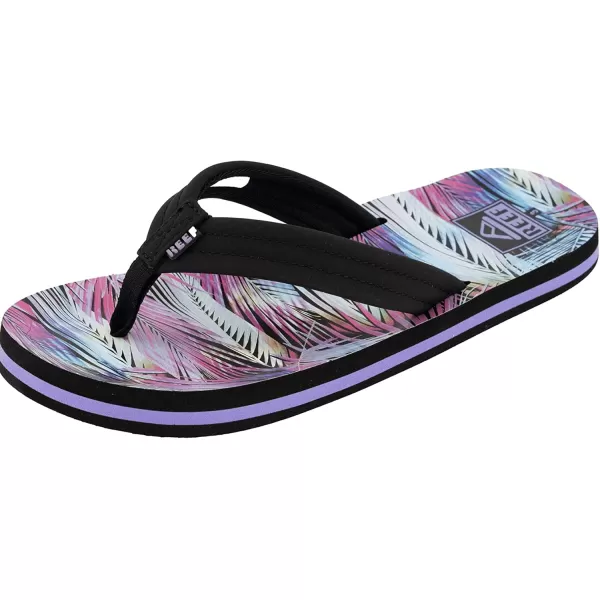 imageREEF UnisexChild Kids Ahi FlipFlopPalm Fronds
