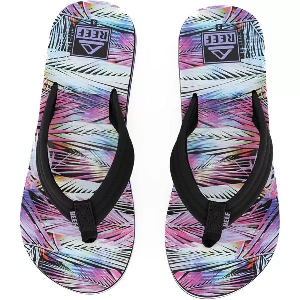 imageREEF UnisexChild Kids Ahi FlipFlopPalm Fronds