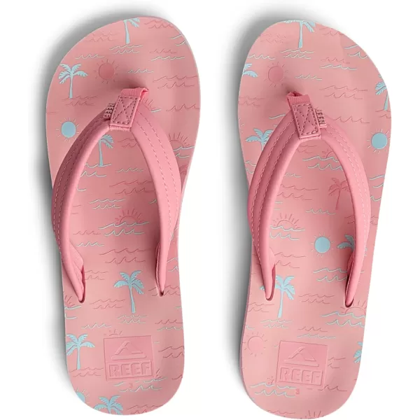 imageREEF UnisexChild Kids Ahi FlipFlopPink Oasis