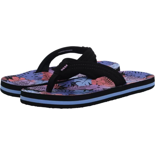 imageREEF UnisexChild Kids Ahi FlipFlopPurple Fronds