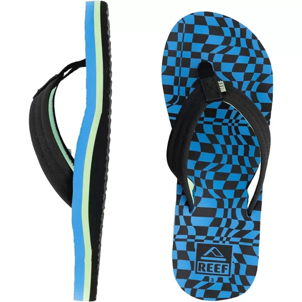 imageREEF UnisexChild Kids Ahi FlipFlopSwell Checkers