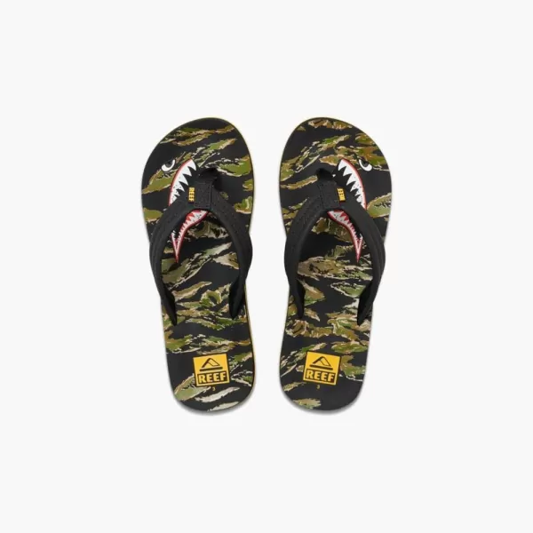 imageREEF UnisexChild Kids Ahi FlipFlopTiger Shark