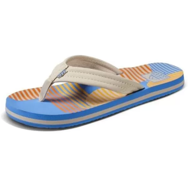 imageREEF UnisexChild Kids Ahi FlipFlopVintage Circle Stripe