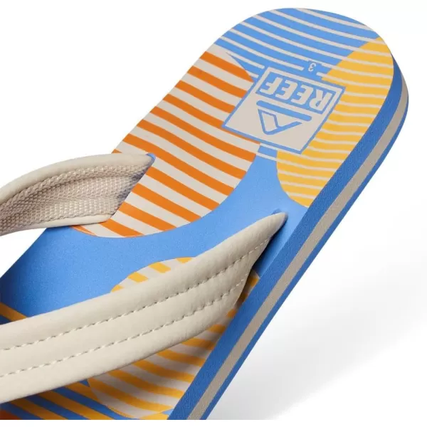 imageREEF UnisexChild Kids Ahi FlipFlopVintage Circle Stripe