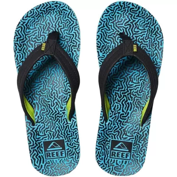 imageREEF UnisexChild Kids Ahi FlipFlopBlue Coral