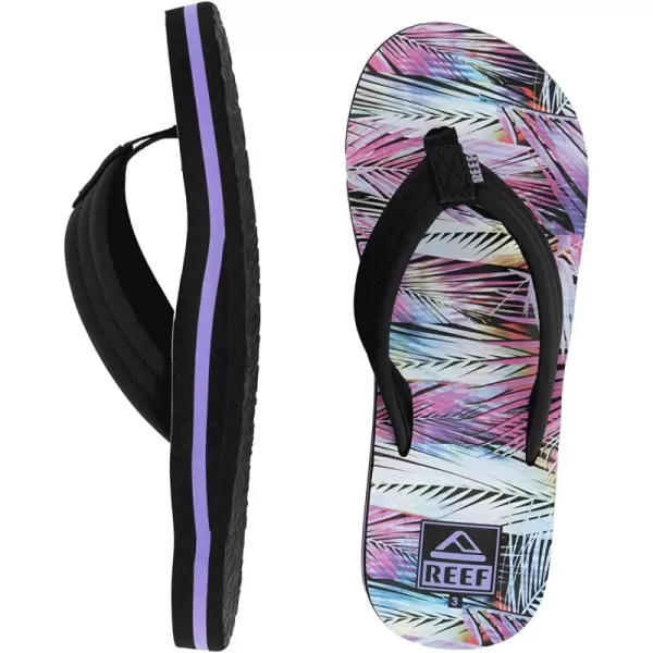 imageREEF UnisexChild Kids Ahi FlipFlopPalm Fronds