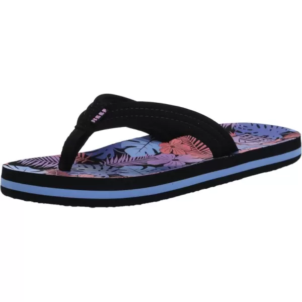 imageREEF UnisexChild Kids Ahi FlipFlopPurple Fronds