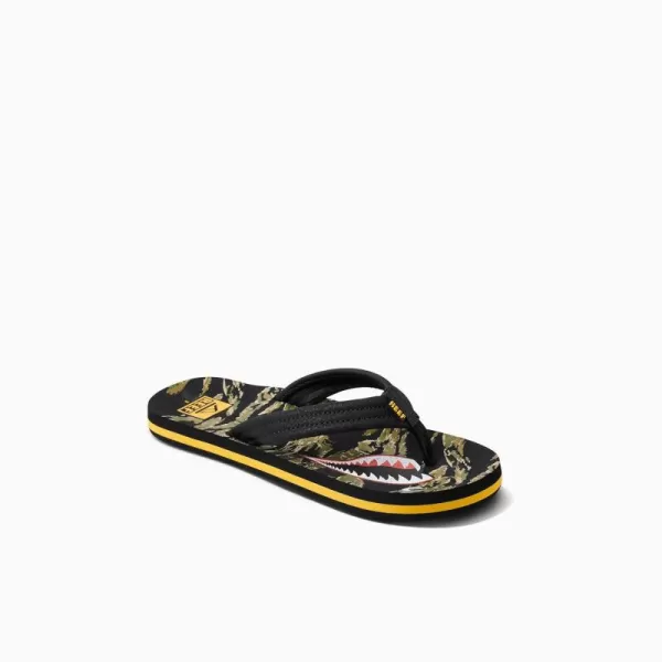 imageREEF UnisexChild Kids Ahi FlipFlopTiger Shark