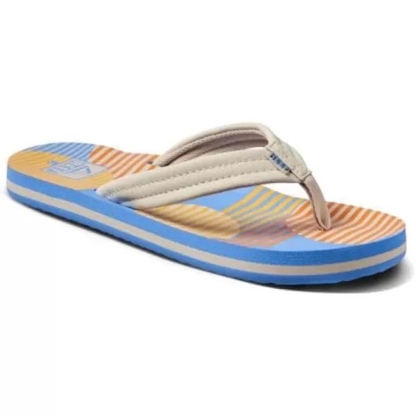 imageREEF UnisexChild Kids Ahi FlipFlopVintage Circle Stripe