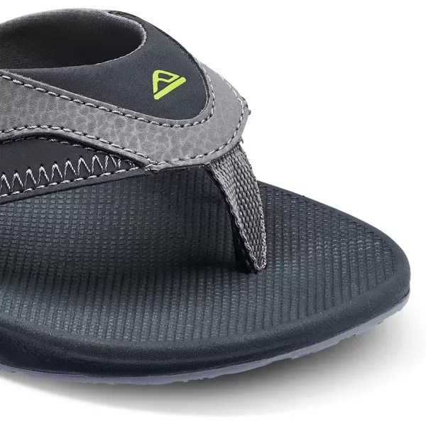 imageREEF Kids Fanning Flip Flop Arch Support Durable Outsole Water FriendlyGreyVolt
