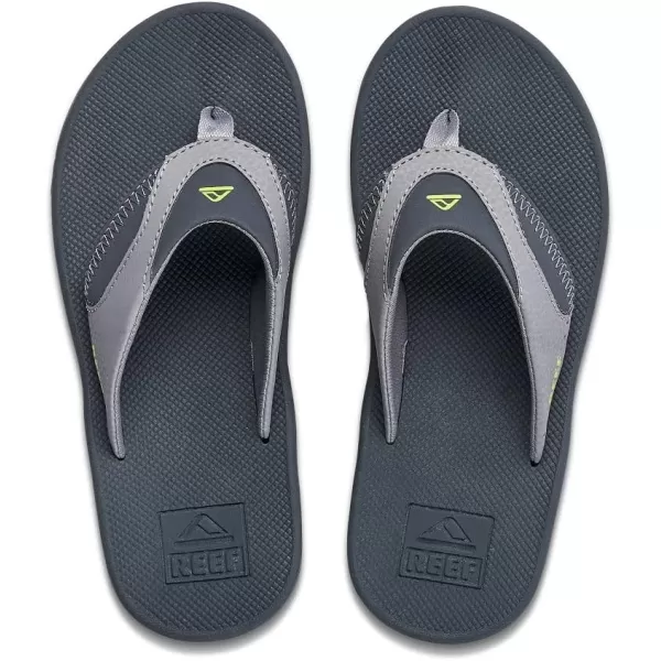 imageREEF Kids Fanning Flip Flop Arch Support Durable Outsole Water FriendlyGreyVolt