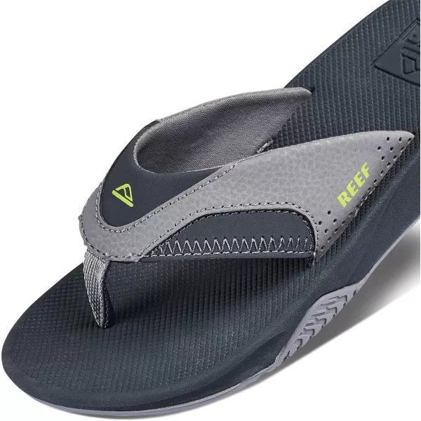 imageREEF Kids Fanning Flip Flop Arch Support Durable Outsole Water FriendlyGreyVolt