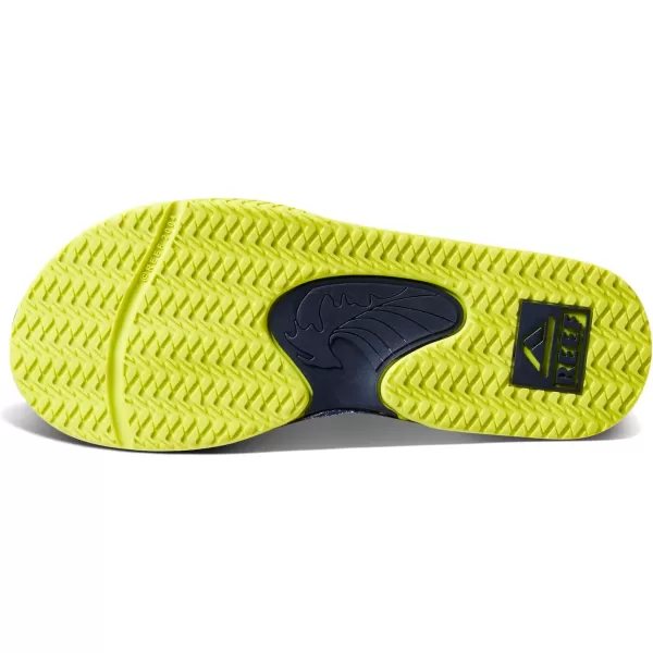 imageREEF Kids Fanning Flip Flop Arch Support Durable Outsole Water FriendlyLimeNavy