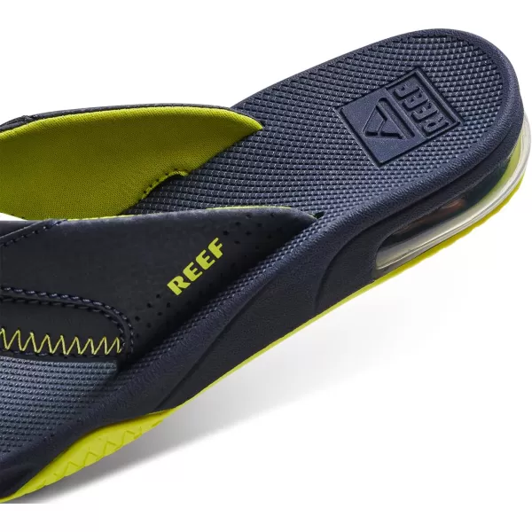 imageREEF Kids Fanning Flip Flop Arch Support Durable Outsole Water FriendlyLimeNavy