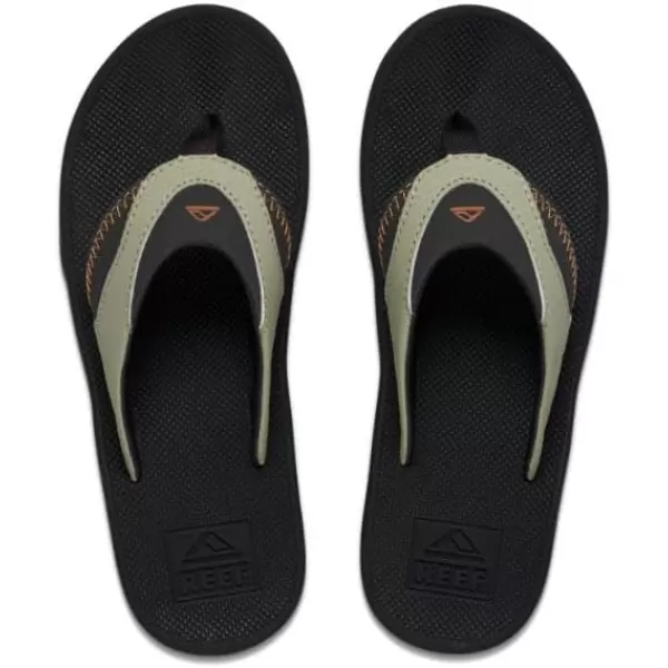 imageREEF Kids Fanning Flip Flop Arch Support Durable Outsole Water FriendlyOliveSudan