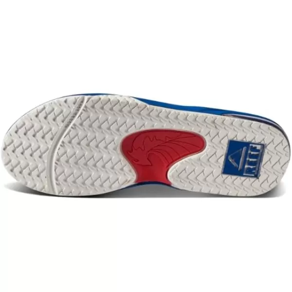 imageREEF Kids Fanning Flip Flop Arch Support Durable Outsole Water FriendlyRed White and Blue