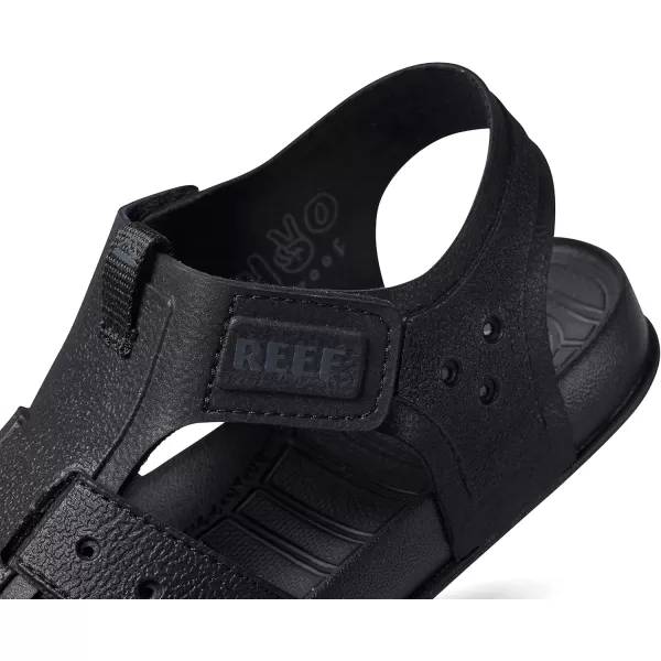 imageREEF Kids Water Beachy Fisherman Sandal Water Friendly Adjustable Velcro Strap Closed ToeBlack