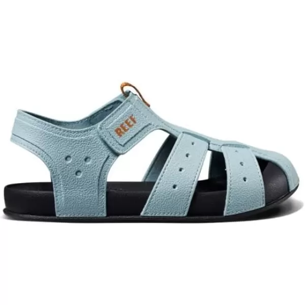 imageREEF Kids Water Beachy Fisherman Sandal Water Friendly Adjustable Velcro Strap Closed ToeEther Blue
