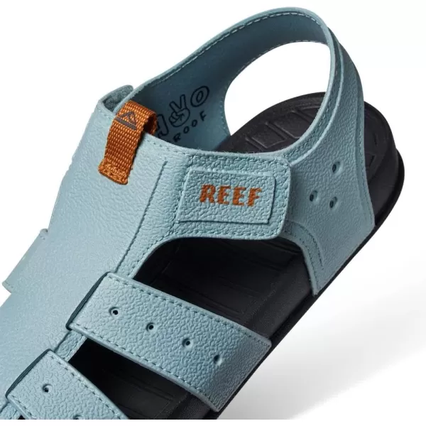 imageREEF Kids Water Beachy Fisherman Sandal Water Friendly Adjustable Velcro Strap Closed ToeEther Blue