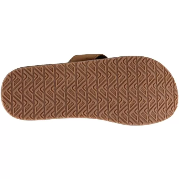 imageREEF Leather Smoothy Mens Flip Flop No Break In Period Leather Durable OutsoleBronze Brown