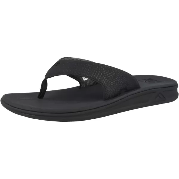 imageREEF Rover Mens Flip Flop Supportive ampamp Ultra Soft Footbed Durable Non Marking OutsoleAll Black