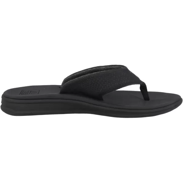 imageREEF Rover Mens Flip Flop Supportive ampamp Ultra Soft Footbed Durable Non Marking OutsoleAll Black